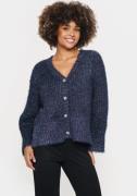 Saint Tropez Vest HalfaSZ Cardigan met glittereffect