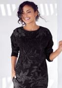 Lascana Sweatshirt met bloemige alloverprint, loungewear