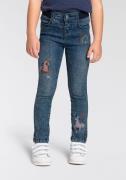 KIDSWORLD Stretch jeans Basic jeans met mooie borduursels smalle broek...