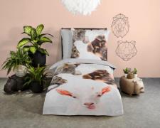 good morning Kinderovertrekset Semmie 100% katoen, 135x200, rits, omke...