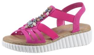 Rieker Plateausandalen , zomerschoen, sandaal, plateauhak, met zachte ...
