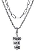 Firetti Ketting met hanger Sieraad cadeau vrede met zirkoon (synthetis...