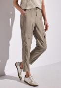 STREET ONE Paperbag-broek in cargo-look