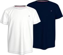 Tommy Hilfiger Underwear T-shirt 2 PK SS TEE met borduursel en ronde h...