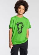 KIDSWORLD T-shirt Biker - Print Korte mouwen, basic pasvorm, met stijl...