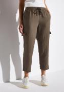 STREET ONE Linnen broek Style Bonny in cargo-look