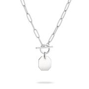 Liebeskind Berlin Ketting met hanger Sieraden RVS Halsketting The T-Ba...