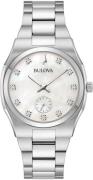 Bulova Kwartshorloge Horloge, dameshorloge, parelmoer wijzerplaat, dia...
