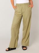 Base Level Linnen broek YUL met elastische taille