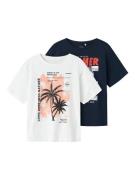 Name It Shirt met korte mouwen NKMVAGNO 2P SS LOOSE TOP (set, 2-delig)
