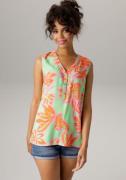Aniston CASUAL Top met kleurintensieve, grootbladige print