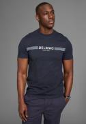 DELMAO T-shirt met sportief-maritieme merkopdruk