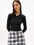 TOMMY JEANS Trui met polokraag TJW ESSENTIAL POLO LS SWEATER