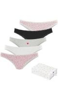 Lascana Brazilian slip met schattige hartjesprints en van elastische k...