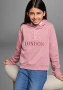 KIDSWORLD Hoodie NYC Paris London - Borduurwerk Lange mouwen, rechte p...