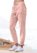 Lascana Comfortbroek van geweven stof, lichte stoffen broek met zakken