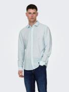 ONLY & SONS Overhemd met lange mouwen ONSCAIDEN LS SOLID LINEN SHIRT N...