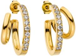 Purelei Paar oorstekers Sieraad cadeau Double Glitter oorbellen, 23121