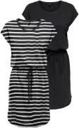 Only Shirtjurk ONLMAY LIFE S/S DRESS 2 PACK CS JRS flexibel taillierba...