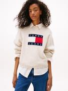 TOMMY JEANS Gebreide trui TJW MELANGE FLAG SWEATER RIB EXT