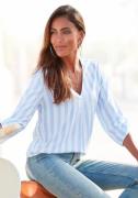 Lascana Blouse zonder sluiting met streep-print, lichte geweven stof, ...