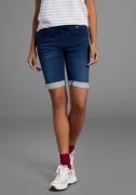 Arizona Jog-jeansbermuda hoge taille, opgerolde broekafsluitingen, use...