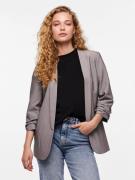 pieces Blouseblazer PCBOSELLA 3/4 BLAZER NOOS met plooidetail op de mo...