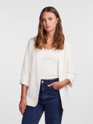 pieces Blouseblazer PCBOSELLA 3/4 BLAZER NOOS met plooidetail op de mo...