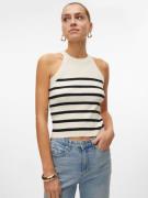 Vero Moda Gebreide top VMSABA RIB SL O-NECK TOP GA NOOS