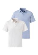 John Devin Poloshirt van speciale slub-garen kwaliteit (2-delig, Set v...