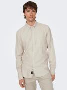 ONLY & SONS Overhemd met lange mouwen ONSGUDMUND SLIM 1-PKT SOLID SHIR...