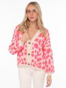 Zwillingsherz Vest Big Leo met knopen en opvallend leo-patroon, one si...