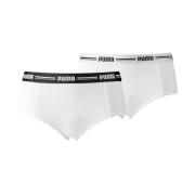 PUMA Hipster PUMA WOMEN MINI SHORT 2P PACK met opvallende logo-tailleb...