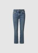 Pepe Jeans Slim fit jeans SLIM JEANS MW met extra brede tailleband met...