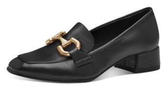 Tamaris Pumps , blokhak, business schoen, instapper met goudkleurig si...