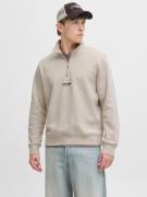 Jack & Jones Sweatshirt JJESOHO SWEAT QUARTER ZIP HN NOOS