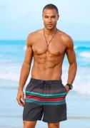 Bench. Zwemshort met contrastkleurige strepen