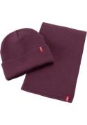 Levi's® Beanie A HOLIDAY KNIT SET en daarbij een sjaal (set)