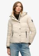Superdry Gewatteerde jas FAUX FUR SHORT HOOD PUFFER