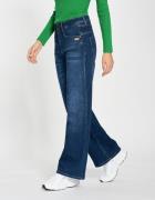 GANG 5-pocket jeans 94AMELIE WIDE van zacht sweat denim