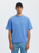 SELECTED HOMME Shirt met ronde hals SLHLOOSEOSCAR SS O-NECK TEE NOOS