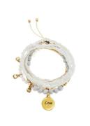 Lascana Set armbanden Kralenarmband-set elastisch armband met hanger, ...