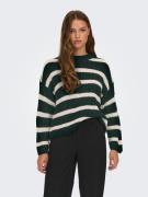 JDY Gebreide trui JDYJUSTY L/S STRIPE PULLOVER KNT NOOS