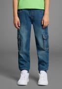 Arizona Cargo jeans Stretchjeans voor jongens rechte pijp, met bindban...