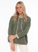 Zwillingsherz Hoodie Positive Mind met capuchon, 3/4 mouw en stempeldr...