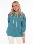 Zwillingsherz Hoodie Positive Mind met capuchon, 3/4 mouw en stempeldr...