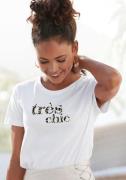 Lascana T-shirt met print, katoenen shirt met korte mouwen, casual-chi...
