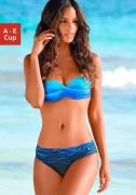 Lascana Beugelbikini in bandeaumodel in kleurverloop in batik-look