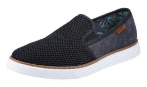 Rieker Slip-on sneakers Casual slipper, vrijetijdsschoen met gedessine...