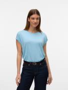 Vero Moda Shirt met ronde hals VMAVA PLAIN SS TOP GAJRS NOOS